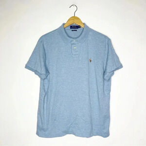 COPY - Polo Ralph Lauren Blue Polo Shirt Custom Fit Size XL
